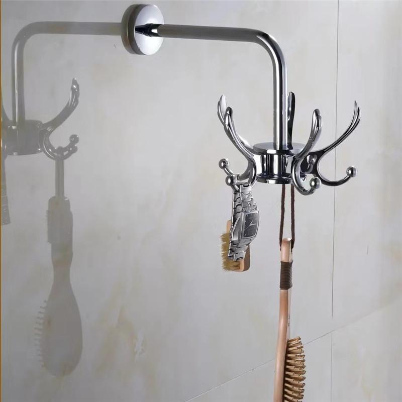 Tuqiu Bathroom Towel Hooks Wall Robe Hooks Black Kitchen Hanger Hook Gold Key Hat Bag Hanger Holder Clothes Hook 5 colors