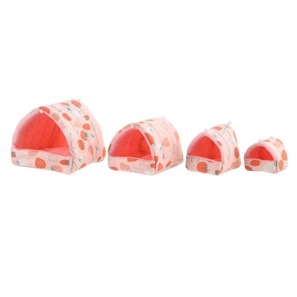 Cute Winter Comfortable Mini Cage Guinea Pig Nest Small Animal Sleeping Bed Hamster House Warm Mat