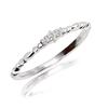 Lala Christie Diamond Pinky Natural Size PT900 PLATINUM Ring, Diamonds, 0.02ct Total, 7, Platinum, Collection, Lr56-0003-pt-07