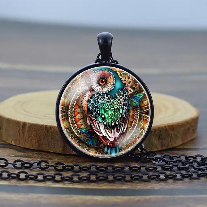 Новое ожерелье с совой, модная креативная подвеска с кристаллами совы, ювелирные изделия с кристаллами в виде совы, подарок