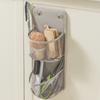 Space Saving Wall Mounted Basket No Drill Bathroom Organizer Mesh Storage Basket  Vegetable Fruit