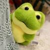 Collection Animal Fluffy Frog Figure Doll PP Cotton Cartoon Frog Stuffed Toy  Kids Birthday
