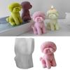 Милая собака силиконовая форма DIY эпоксидная смола формы для украшения стола форма для изготовления ароматизированных свечей штукатурка инструмент легко чистить