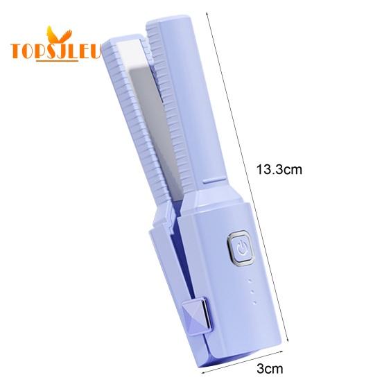 Портативный беспроводной выпрямитель для волос, быстрый нагрев 30 секунд, стайлер двойного назначения, зарядка через USB, автоматическое выключение, беспроводная защита от ожогов, стайлер для волос в путешествиях