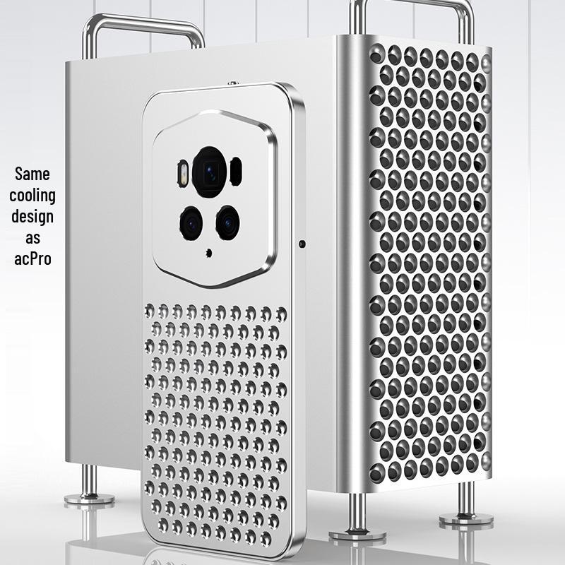 Honor Magic6 Pro Porsche Aluminum Alloy Case with Heat Dissipation & Metal Snap Button