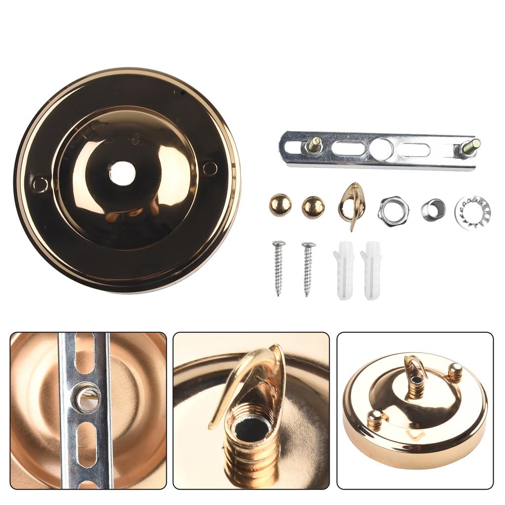 Потолочная пластина держатель лампы основание для подвесного светильника крюк, декоративная вешалка 10.5x6 см нагрузка 10 кг винтажный крючок пластина светильник