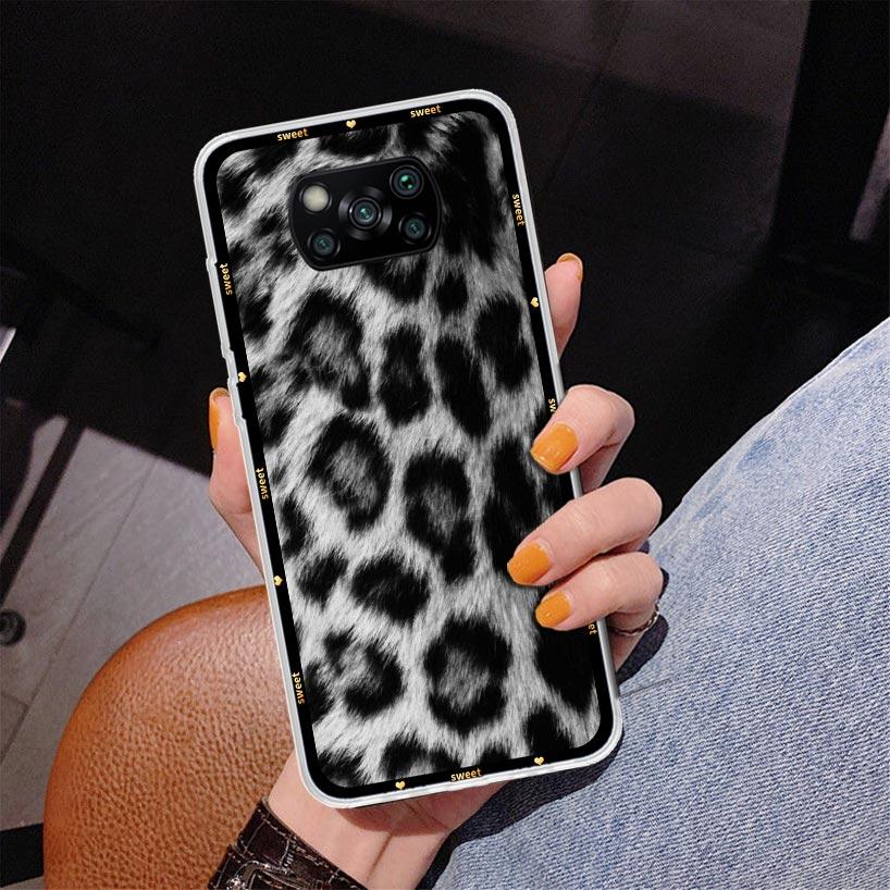 Animal Leopard Print Phnoe Case for Xiaomi Poco X5 X6 X7 Pro X4 Gt F7 Ultra M8 M7 Redmi 15C 15 13C 13 12C 12 Unique Cover Coque