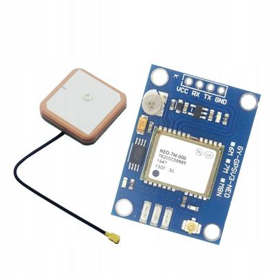 Rosfix Модуль GPS GY-NEO7MV2 с антенной – Поддержка GPS и ГЛОНАСС | Чувствительность -162 дБм | Связь UART 4800–230400 бод