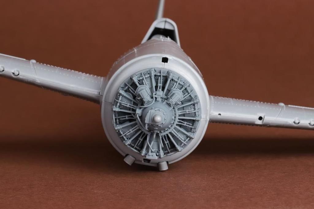 SBS Model Wildcat Двигатель Пластиковые детали для сборной модели SBM48098 1/48 F4F-4/FM-1 (для Тамии) (Самолет)