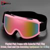 Cross-border Fashion Anti-fog Ski Goggles: Large Frame, Wind & Sand Proof, Colorful Protective Sports Glasses