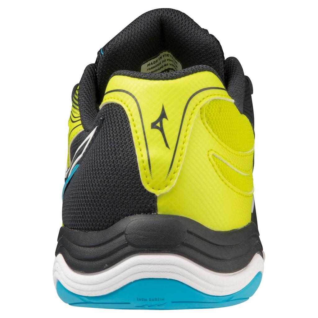 Table Tennis Shoes Wave Medal 7 Stability Cushioning Resilience Yellow X Black X Light Blue Cm 2E [Mizuno] 26.5