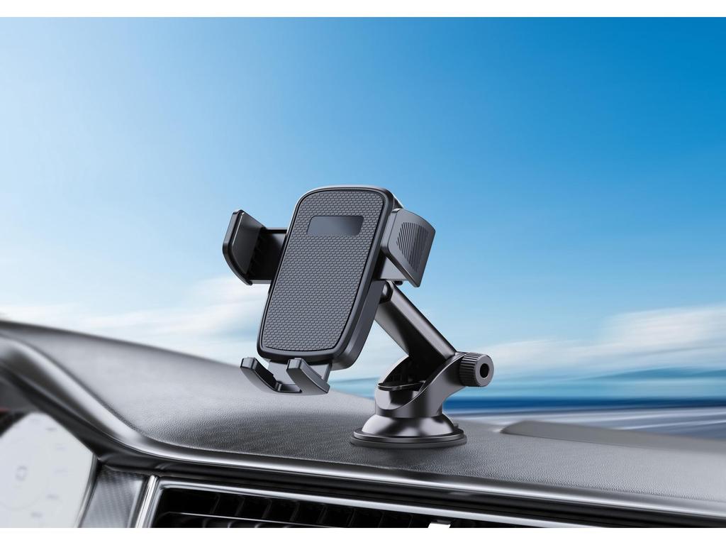 Universal Rotating Phone Holder for Car - Suction Cup Mount for Dashboard and Windshield