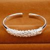 Luxury 925 Silver Open Bracelets For Women Elegant Peacock Opening Screen Bracelets Party Wedding Fine Jewelry Gifts