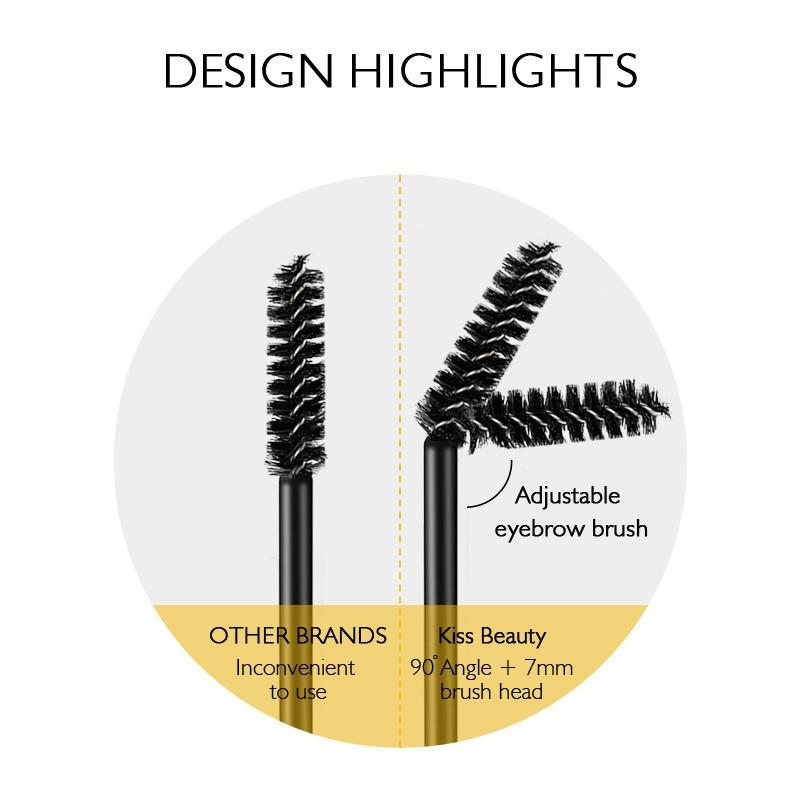 KISS BEAUTY Бесцветный прозрачный гель для бровей мыло для моделирования освежающего и длительного естественного формирования бровей