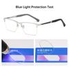 Spring Hinge Reading Glasses for Men Business  Eyewear Computer Eyeglasses Anti Blue Light