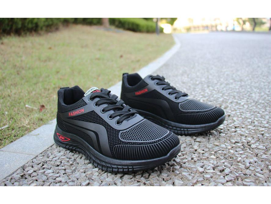 Men's 2025 Breathable Mesh Running Shoes - Trendy Casual Korean Style for Spring/Summer/Autumn