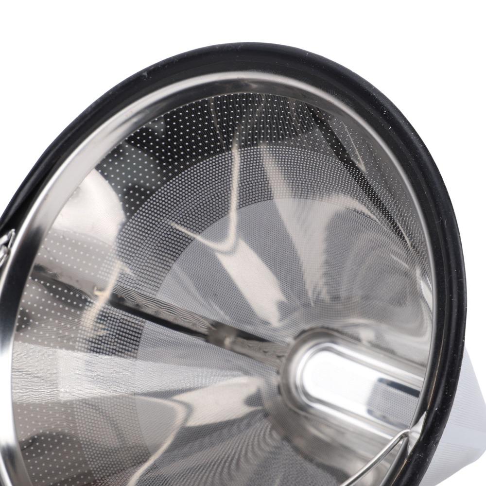 Cone Reusable Cone Coffee Filter Stainless Steel Coffee Filter Basket  Home Coffee Brewing
