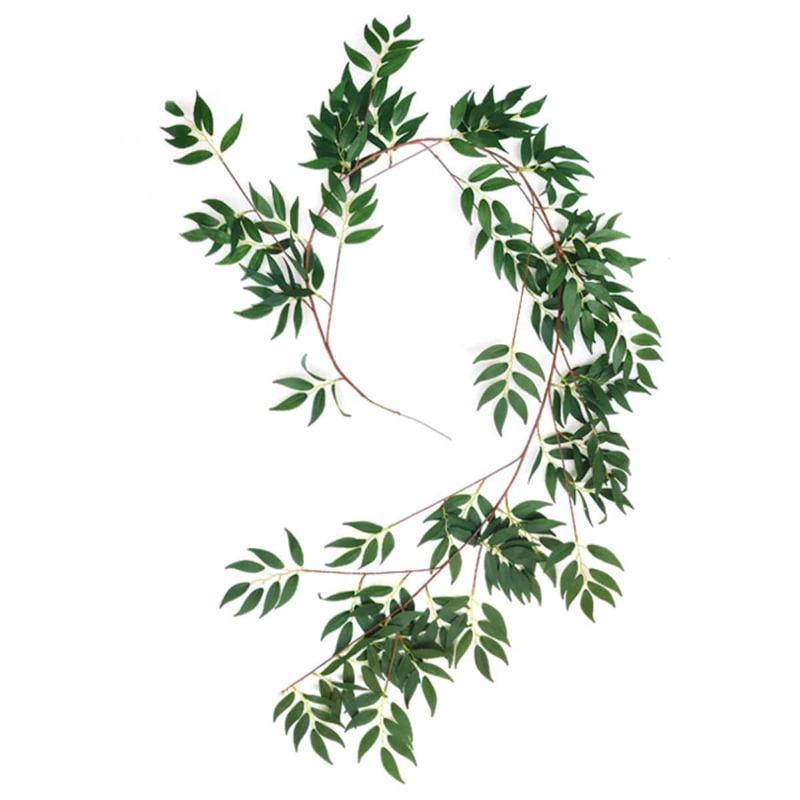 170 см искусственные листья ивы, лозы, шелковые поддельные висячие растения ивы, зеленая гирлянда, веревка для внутреннего декора свадебной вечеринки, украшения сада на открытом воздухе