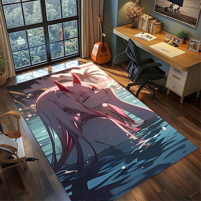 DARLING in the FRANXX Большой ковер Нескользящий Моющийся коврик для пола Игровая комната Спальня Домашний декор—kwq11