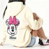 Худи с принтом Минни Маус Женский Мультяшный Графический Пуловер Повседневная Уличная Одежда Винтажный Хлопковый Свитер Дисней Мода Весна Осень