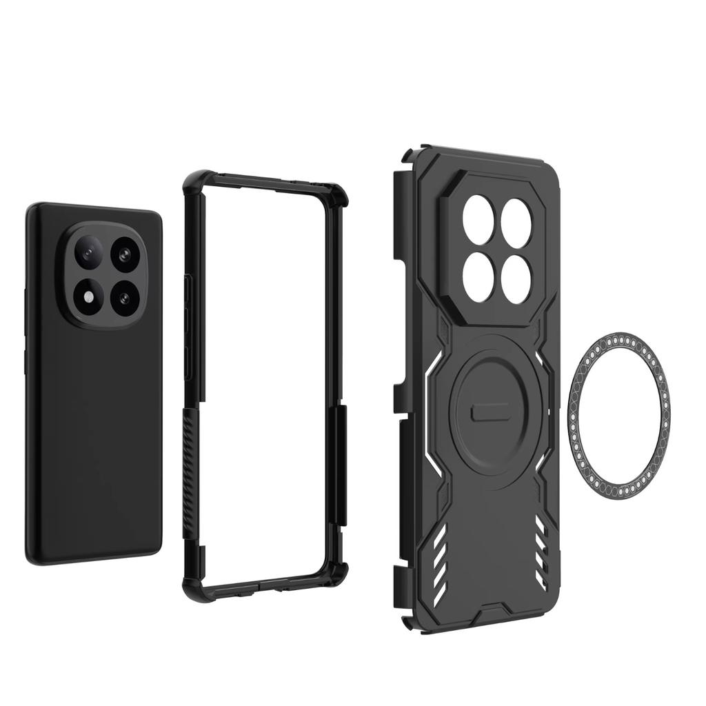Бронированный противоударный чехол-защита для телефона Xiaomi Redmi Note 15 Pro Plus 5G 4G Note15 14 Pro+ Note15 Магнитная беспроводная зарядка