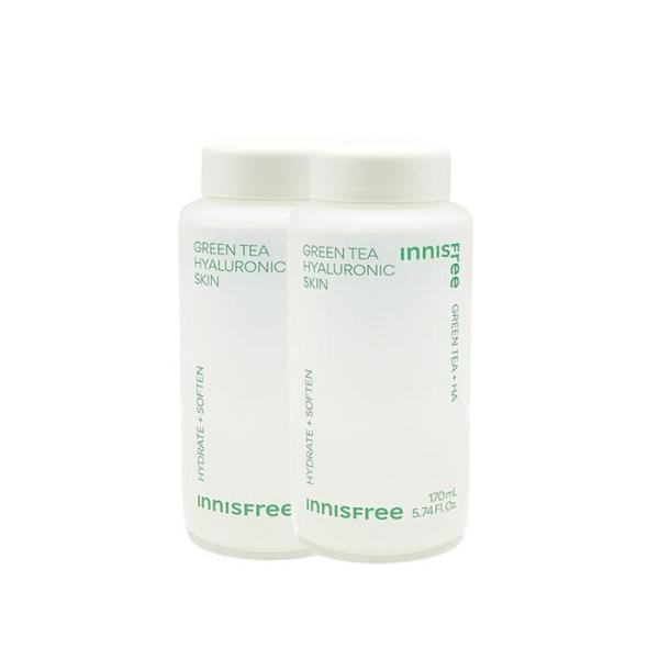 1+1 Innisfree Зеленый чай Гиалуроновая кислота Тоник для кожи 170 мл (15922954)