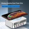6-портовое USB-зарядное устройство с быстрой зарядкой QC3.0, PD 20 Вт и беспроводной зарядкой 15 Вт для мобильных устройств