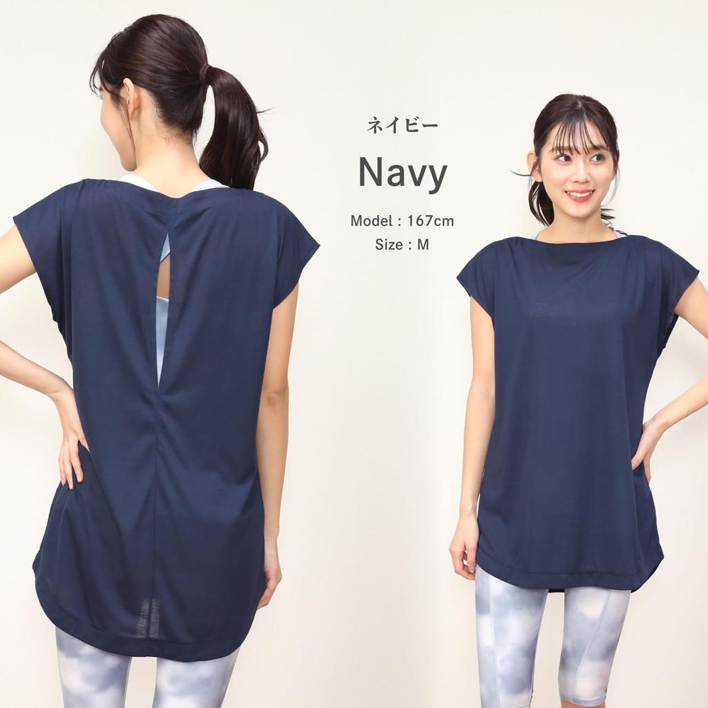 ON NISHIKI Йога Свободные Шорты С Удлиненной Спиной Спортивная Одежда для Тренажерного Зала и Домашних Тренировок Женский Топ, Посадка, Рукав, Рукав, Быстросохнущий, Дизайн, Фитнес, Бег,