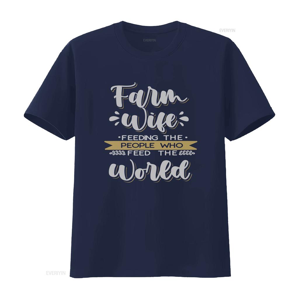 Farm Wife T Shirt Farmer Mom Feeding The People  vintage Washed Stylish Casual Breathable designer clothes graphic Soft homme