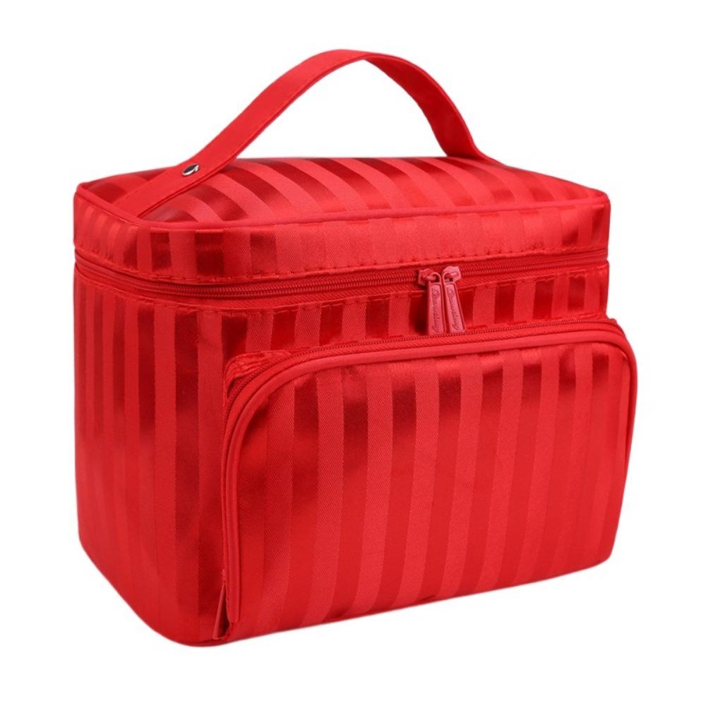 Large Capacity Makeup Bag Hand-held Toiletry Bag Portable Travel Organizer Women