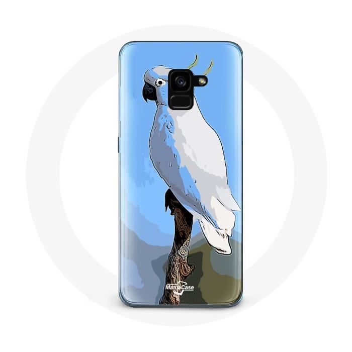 Case for Samsung Galaxy A8 Plus Cockatoo Parrots White Birds