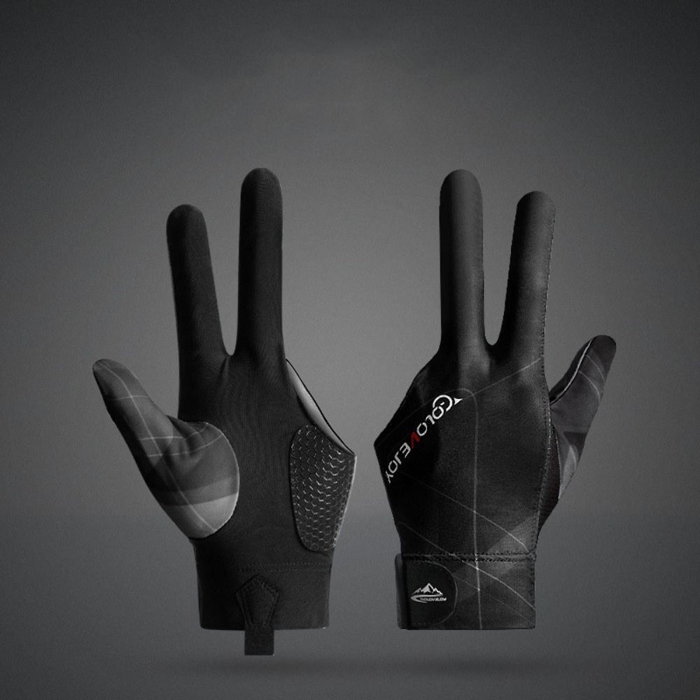 Polyester 3 Fingers Billiard Glove Three Finger Single Piece Billiards Gloves  Training Equipment