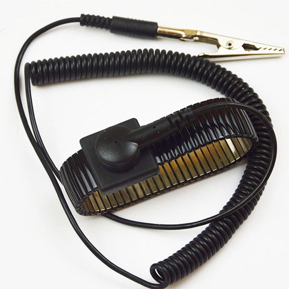 Electronic Metal Wrist Electricity Discharge Adjustable Wrist Strap ESD Anti Static Band
