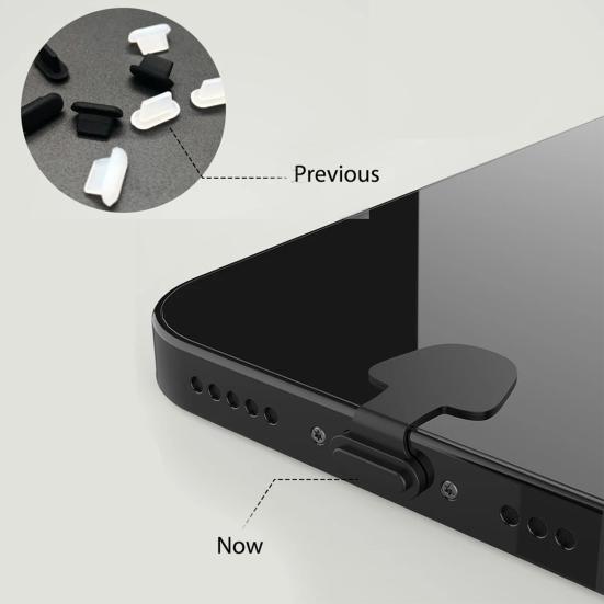 Силиконовая заглушка от пыли для порта зарядки мобильного телефона iPhone Android 8Pin Type-C Водонепроницаемая Защитная заглушка