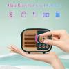 Ретро Bluetooth-динамик, винтажный беспроводной динамик, портативное мини-радио в старомодном стиле, поддержка сопряжения TWS для iPhone, устройств Android
