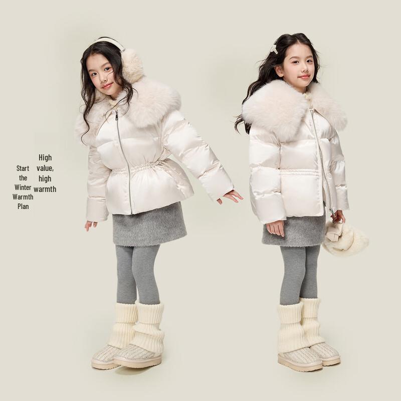 Зимняя пуховая куртка для девочек Yuan Yuan Princess, 90% пуха