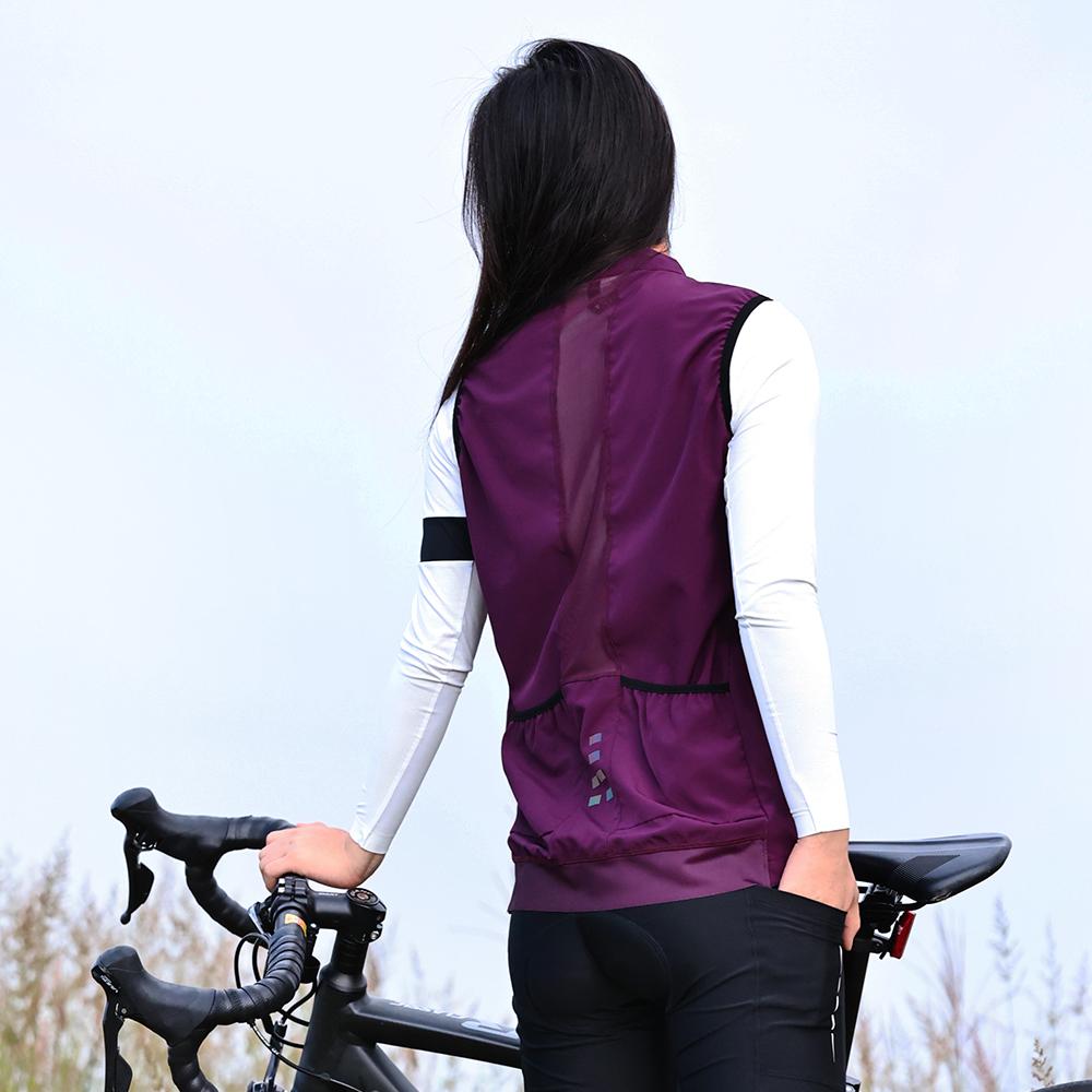 Wosawe Women Cycling Gilet Lightweight Sports Bike Vest Running Reflective Top XS-XL