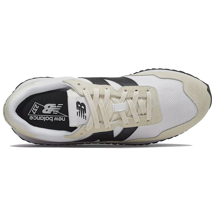 New Balance 237 Бежевый Черный MS237CB Унисекс Ретро Беговые Кроссовки для Стиля Жизни