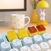 Cross Shaft Jelly Pudding Keycap Personalized DIY Keycap  Typing Enthusiasts