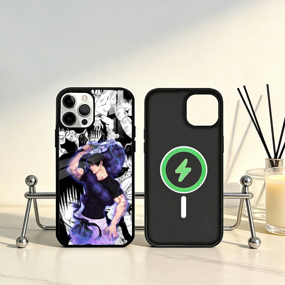 Чехол для телефона Toji Fushiguro Jujutsu Kaisen Для iPhone 17, 16, 15, 14, 13, 12, 11 Plus, Pro Max Магнитный Для Magsafe Беспроводной Зарядки
