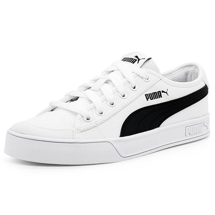 Puma Smash V2 Vulc CV White Black Unisex Sneakers 365968-02