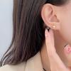 Серьги «Лунный кот» изысканные, милые, очаровательные, девичьи, дизайн ниши легкой роскоши
