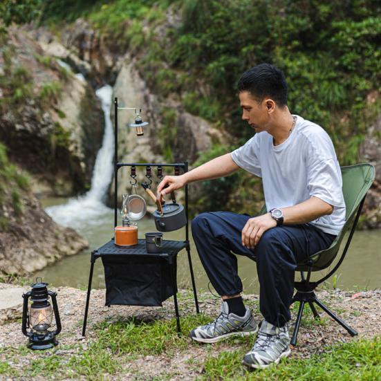 1,2 л Походный чайник из алюминиевого сплава с деревянной ручкой, защищающей от ожогов, портативный, легкий, для путешествий на открытом воздухе, пеших походов, пикников, кофейник, чайник