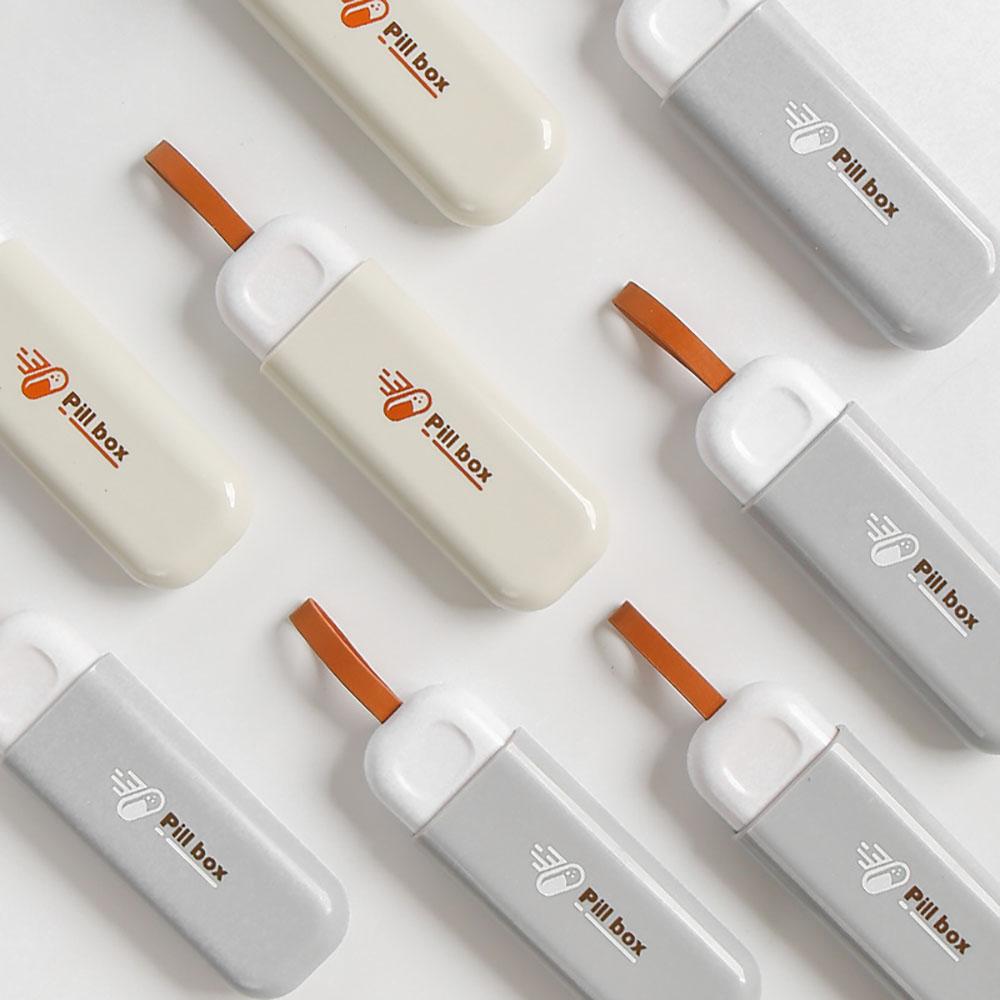 Коробка для таблеток в скандинавском стиле, коробка для хранения, 3 сетки, портативная таблетница, медицинское оборудование, дорожные принадлежности, таблетница, день выдачи лекарств, 2 шт.