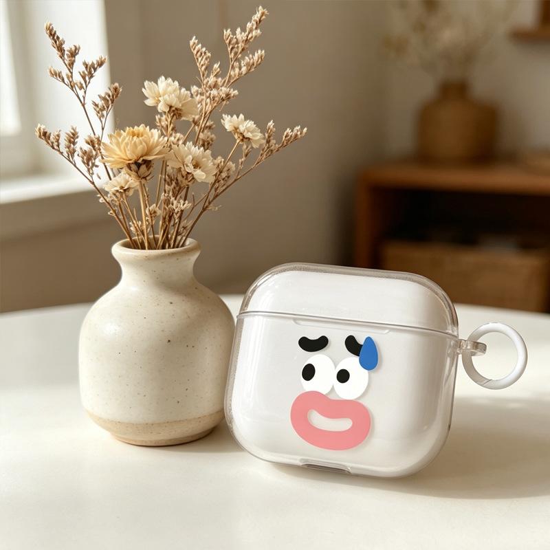 Забавный эмодзи сосиски, совместимый с защитным чехлом для Apple AirPods 1/1/1 Gen, Pro, Bluetooth-наушниками, мягкий чехол