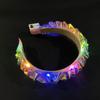 2024 Happy Year Crown Led Light Up Headband Светящиеся обручи для волос Мигающие детские Взрослые Рождественские вечеринки Реквизит Головные уборы