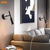 Bedroom Besides Wall Light 350° Rotatable Adjustable Angle Indoor LED Wall Lamp Light Fixture Aluminum Spotlight