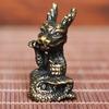 Mini Zodiac Statues Vintage Chinese Feng Shui Zodiac Animal Sculptures Micro Landscape Ornament Alloy Tea Pet Desk Decoration