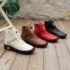 New Fur Women Boots Winter Ankle Boots Hand Sewing Thread Mom Cotton Shoes for Women Waterproof Short Snow Boot Botas