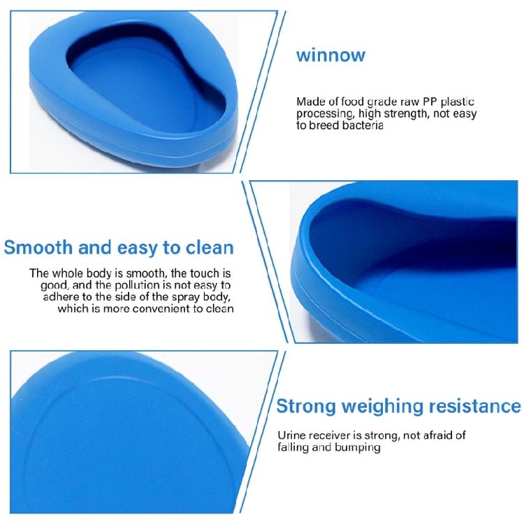 Портативные судна для пожилых женщин, Легко моющиеся, Прочные пластиковые судна, Большие судна для лежачих больных